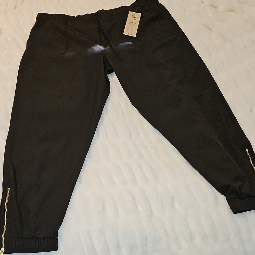 Albion Black Ankle Cropped Pants